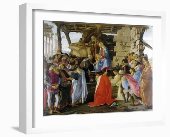 Adoration of the Magi by Sandro Botticelli-null-Framed Giclee Print