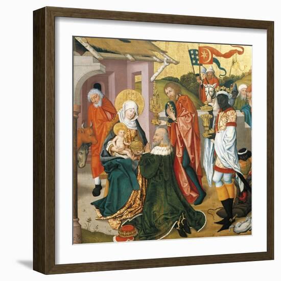 Adoration of the Magi, C.1475-Martin Schongauer-Framed Giclee Print