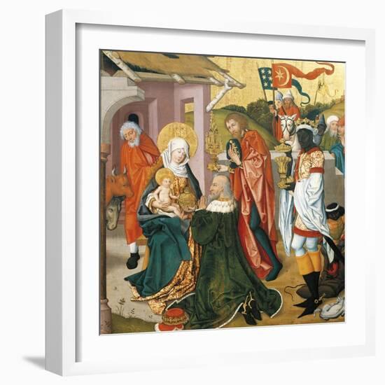 Adoration of the Magi, C.1475-Martin Schongauer-Framed Giclee Print