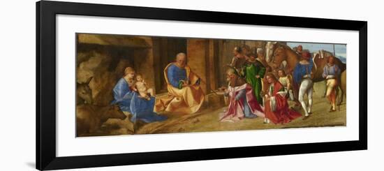 Adoration of the Magi, C.1490-Giorgione-Framed Premium Giclee Print