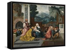 Adoration of the Magi, C.1519-Jan van Scorel-Framed Stretched Canvas