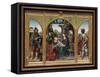 Adoration of the Magi, C.1525 (Oil on Oak Panels)-Joos Van Cleve-Framed Stretched Canvas