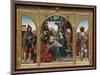 Adoration of the Magi, C.1525 (Oil on Oak Panels)-Joos Van Cleve-Mounted Premium Giclee Print