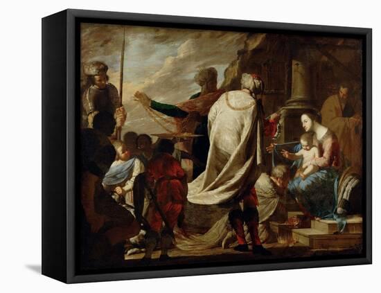Adoration of the Magi, C. 1640-Bernardo Cavallino-Framed Stretched Canvas