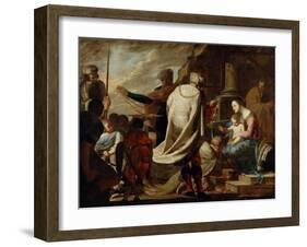 Adoration of the Magi, C. 1640-Bernardo Cavallino-Framed Giclee Print