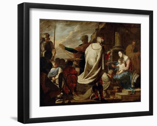 Adoration of the Magi, C. 1640-Bernardo Cavallino-Framed Giclee Print