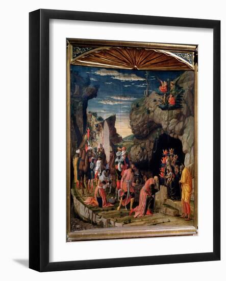 Adoration of the Magi - Central Panel, C. 1462-Andrea Mantegna-Framed Giclee Print