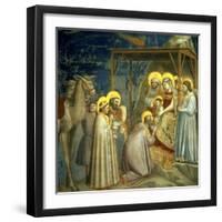 Adoration of the Magi, circa 1305-Giotto di Bondone-Framed Giclee Print