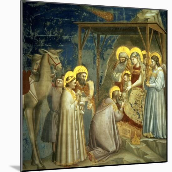 Adoration of the Magi, circa 1305-Giotto di Bondone-Mounted Giclee Print