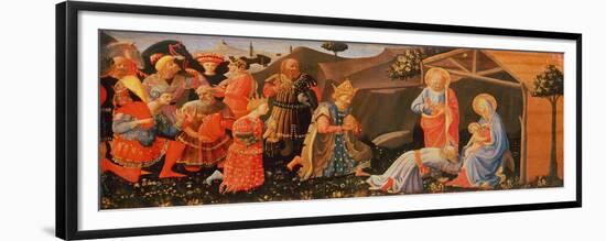 Adoration of the Magi, circa 1430-50-Fra Angelico-Framed Giclee Print