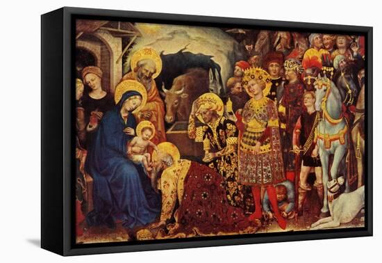 "Adoration of the Magi", December 26, 1959-Gentile DaFabriano-Framed Stretched Canvas