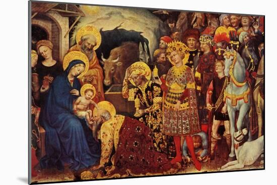 "Adoration of the Magi", December 26, 1959-Gentile DaFabriano-Mounted Giclee Print