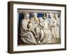 Adoration of the Magi, Detail from Predella of Last Judgment-Giovanni Della Robbia-Framed Giclee Print