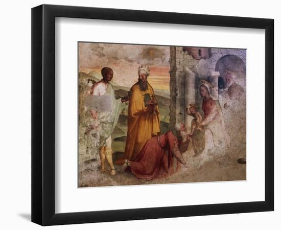 Adoration of the Magi, Fresco-Teramo Piaggio-Framed Giclee Print