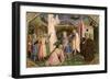 Adoration of the Magi, from the Predella of the Annunciation Altarpiece, c.1430-32-Fra Angelico-Framed Giclee Print