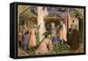 Adoration of the Magi, from the Predella of the Annunciation Altarpiece, c.1430-32-Fra Angelico-Framed Stretched Canvas