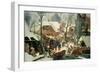 Adoration of the Magi in the Snow-Pieter Brueghel the Younger-Framed Giclee Print