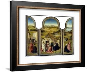 Adoration of the Magi or the Epiphany - by Hieronymus Bosch-null-Framed Giclee Print