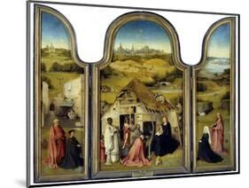 Adoration of the Magi or the Epiphany - by Hieronymus Bosch-null-Mounted Giclee Print