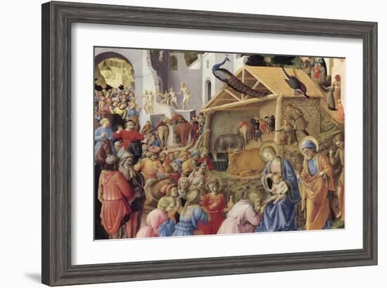 Adoration of the Magi or Tondo Cook, 1445-1455-Giovanni Da Fiesole-Framed Giclee Print