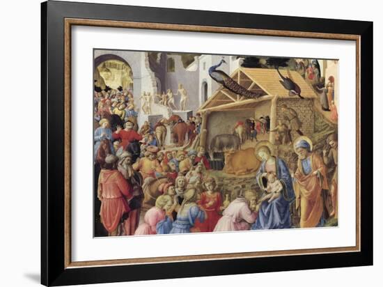 Adoration of the Magi or Tondo Cook, 1445-1455-Giovanni Da Fiesole-Framed Giclee Print