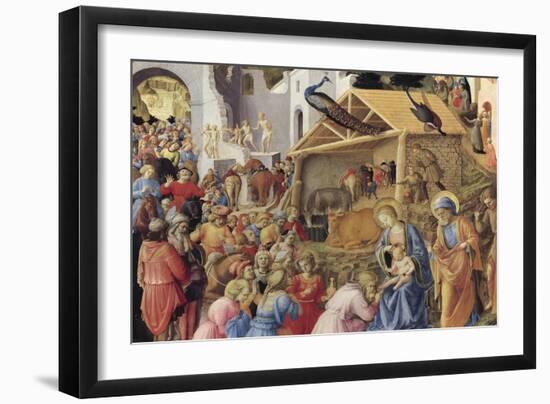 Adoration of the Magi or Tondo Cook, 1445-1455-Giovanni Da Fiesole-Framed Giclee Print