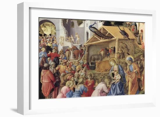 Adoration of the Magi or Tondo Cook, 1445-1455-Giovanni Da Fiesole-Framed Giclee Print