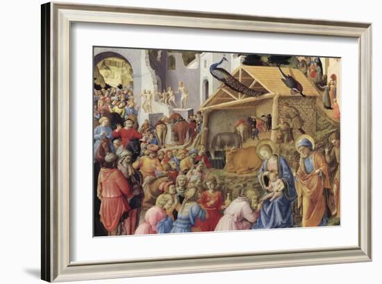 Adoration of the Magi or Tondo Cook, 1445-1455-Giovanni Da Fiesole-Framed Giclee Print