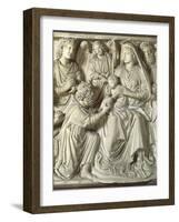 Adoration of the Magi, Panel from the Pulpit of the Baptistery of St John, 1255-1260-Nicola Pisano-Framed Giclee Print