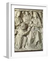 Adoration of the Magi, Panel from the Pulpit of the Baptistery of St John, 1255-1260-Nicola Pisano-Framed Giclee Print