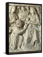 Adoration of the Magi, Panel from the Pulpit of the Baptistery of St John, 1255-1260-Nicola Pisano-Framed Stretched Canvas