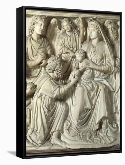 Adoration of the Magi, Panel from the Pulpit of the Baptistery of St John, 1255-1260-Nicola Pisano-Framed Stretched Canvas