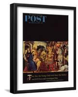 "Adoration of the Magi" Saturday Evening Post Cover, December 26, 1959-Gentile DaFabriano-Framed Giclee Print