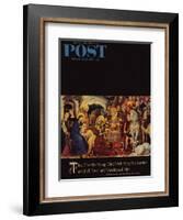 "Adoration of the Magi" Saturday Evening Post Cover, December 26, 1959-Gentile DaFabriano-Framed Giclee Print