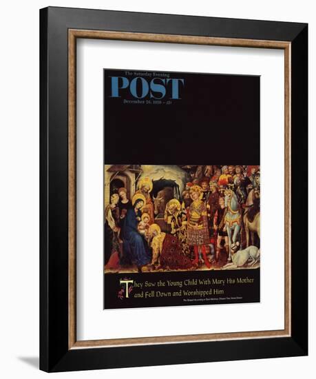 "Adoration of the Magi" Saturday Evening Post Cover, December 26, 1959-Gentile DaFabriano-Framed Giclee Print