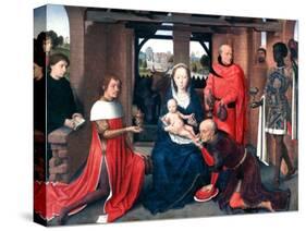 Adoration of the Magi, Triptych, Central Panel, C1453-1494-Hans Memling-Stretched Canvas