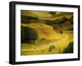 Adoration of the Magi Triptych Traveller Attacked by Wolf Detail-Hieronymus Bosch-Framed Giclee Print