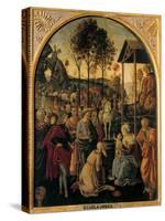 Adoration of the Magi, Unknown Umbrian Artist, c. 1490. Palazzo Pitti, Florence, Italy-Umbrian Artist-Stretched Canvas