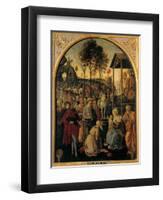 Adoration of the Magi, Unknown Umbrian Artist, c. 1490. Palazzo Pitti, Florence, Italy-Umbrian Artist-Framed Art Print