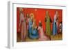 Adoration of the Magi with Saint Anthony Abbot, Ca 1400-null-Framed Giclee Print