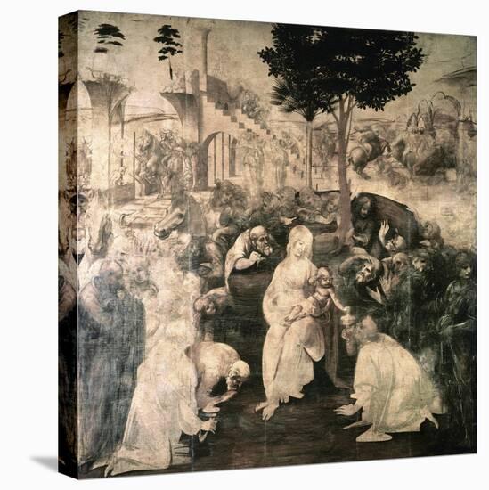 Adoration of the Magi-Leonardo da Vinci-Stretched Canvas