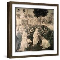 Adoration of the Magi-Leonardo da Vinci-Framed Giclee Print