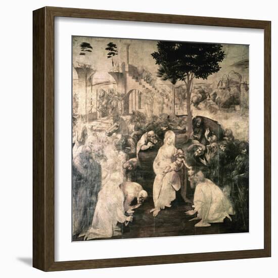 Adoration of the Magi-Leonardo da Vinci-Framed Giclee Print