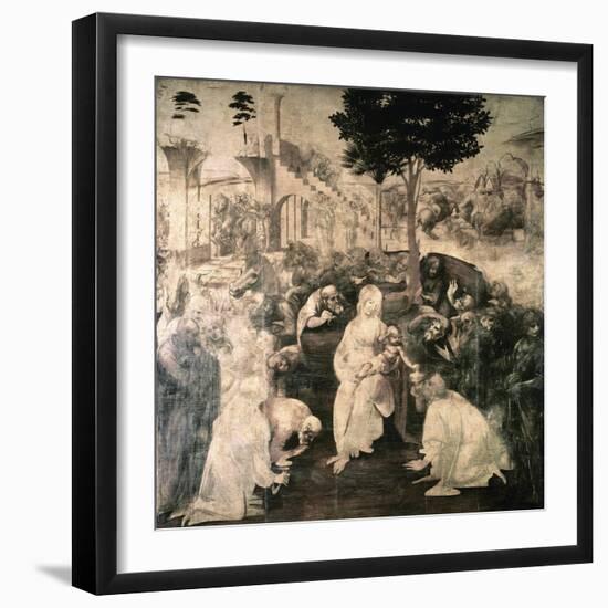 Adoration of the Magi-Leonardo da Vinci-Framed Giclee Print