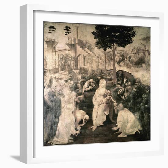 Adoration of the Magi-Leonardo da Vinci-Framed Giclee Print