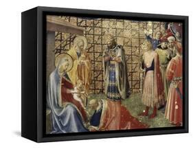 Adoration of the Magi-Fra Angelico-Framed Stretched Canvas