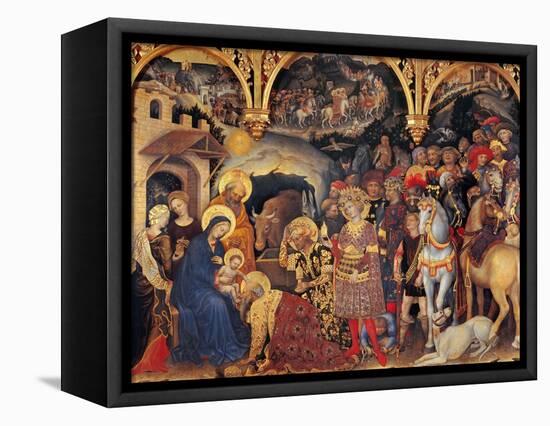 Adoration of the Magi-Gentile da Fabriano-Framed Stretched Canvas