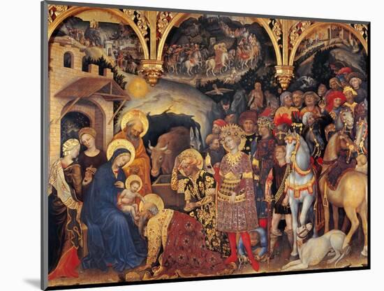 Adoration of the Magi-Gentile da Fabriano-Mounted Art Print