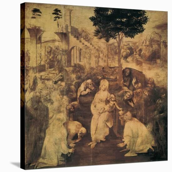 Adoration of the Magi-Leonardo da Vinci-Stretched Canvas