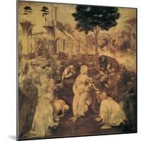 Adoration of the Magi-Leonardo da Vinci-Mounted Art Print